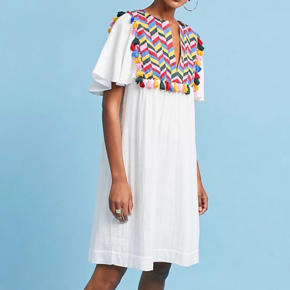 Whit Two Bette flutter-sleeve dress/beach coverup